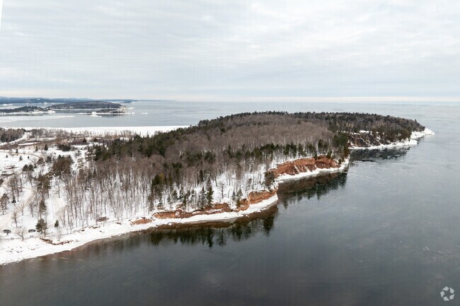Presque Isle Park in Marquette has picturesque views, hiking trails, and beach access.