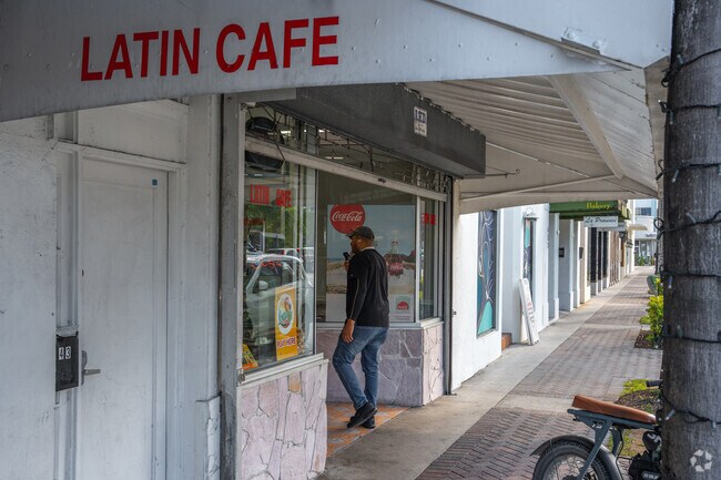 The main entrance of Latin Cafe in Nautilus.