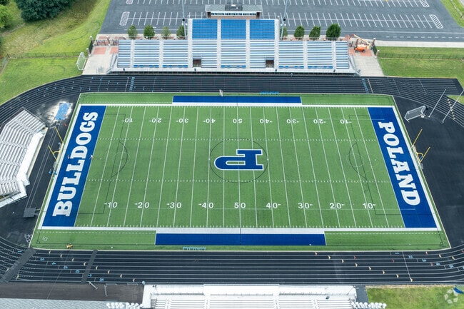 Poland Seminary High School Students Root for the Poland Bulldogs.