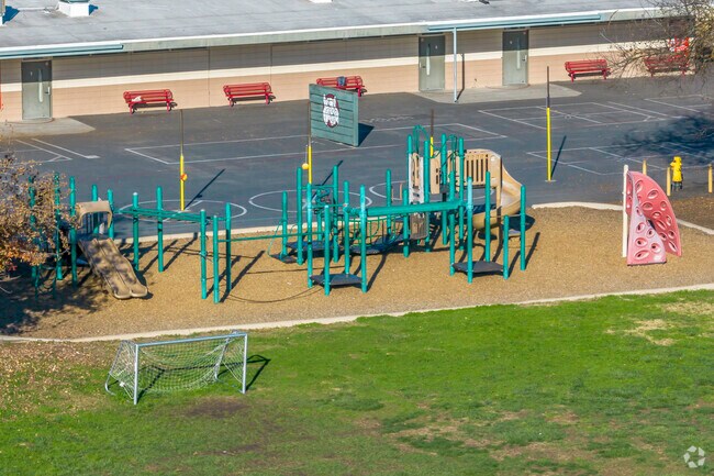 Your kids will love the playground at James R. Cowan Fundamental Elementary School.