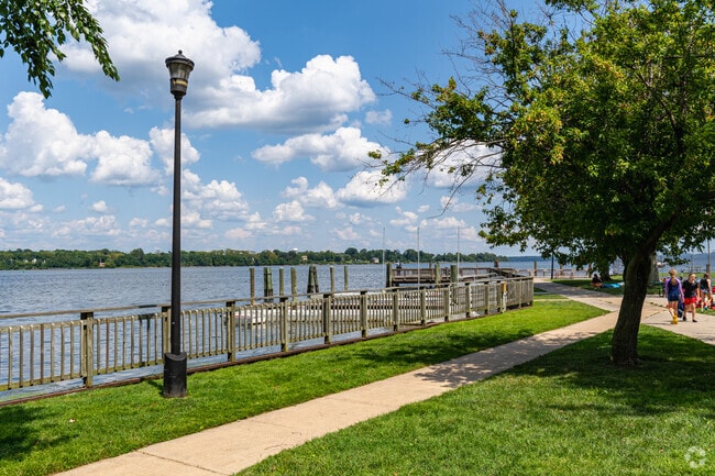 Take a walk right by the water at Frank J. Hutchins Memorial Park in Havre De Grace.