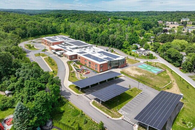 Nelson Place Elementary School is in the Forest Grove neighborhood of Worcester, MA.