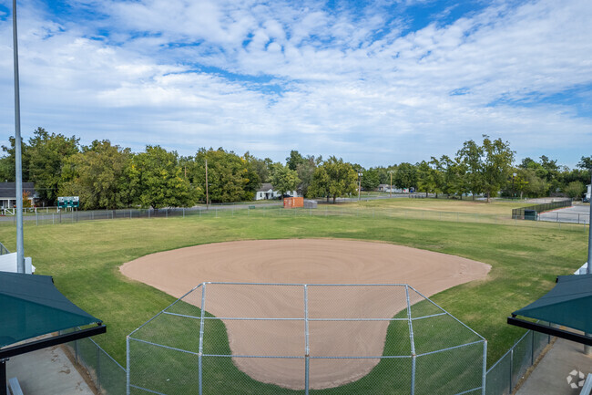 The baseball facilities at Longfellow Middle School in Norman.