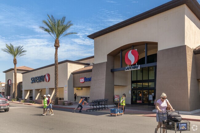 Residents of Happy Trails can get stop at the nearby Safeway for produce and household items.