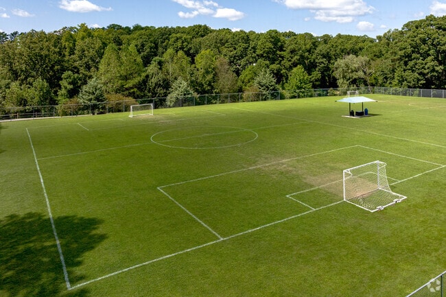 There is a junior soccer field and a playground at Jaycee Park in Apex.