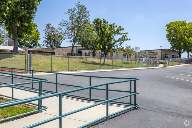 The drop off zone of the Fallbrook STEM Academy in Fallbrook.