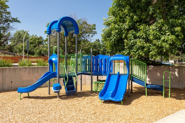 The playground at Yale Elementary is fun for the kids.