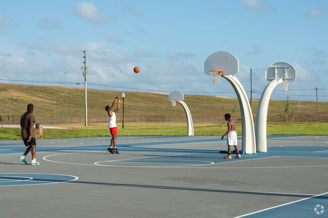 Residents don't need to travel far from Steeplechase to find a fun basketball game.