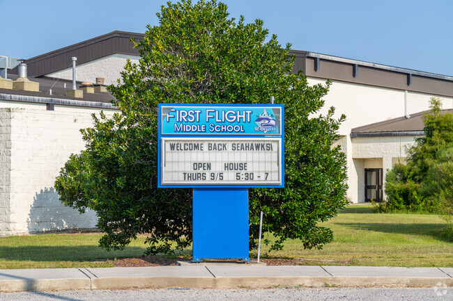 First Flight Middle School serves students in grades 6-8.