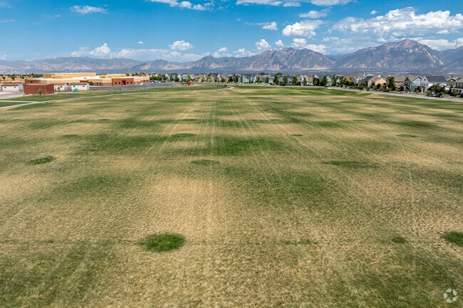 Mountain Creek Middle School’s multi-use field has mountain views.