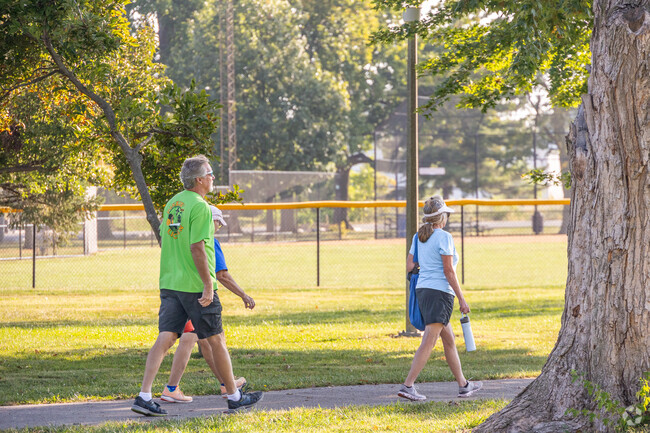 Iles Park has a playground and baseball diamond, but is best known for its pickleball courts.
