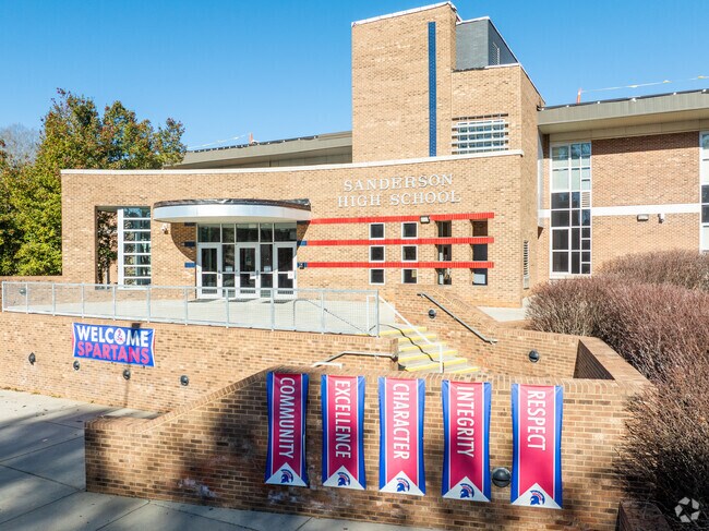 Sanderson High School is an above average, public school located in Raleigh, NC.