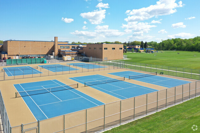 Columbia Heights High School tennis courts.