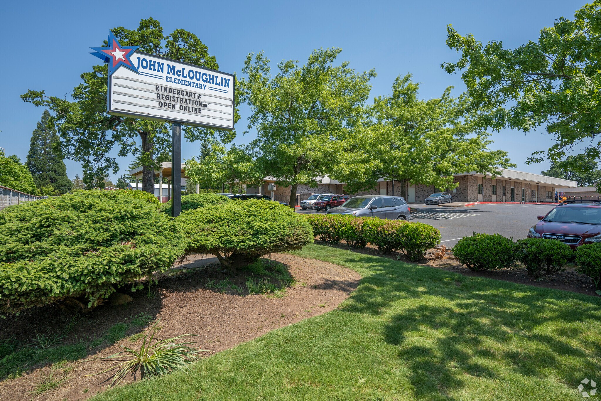 Students in Hazel Grove-Westling Farm attend John McLoughlin Elementary School.