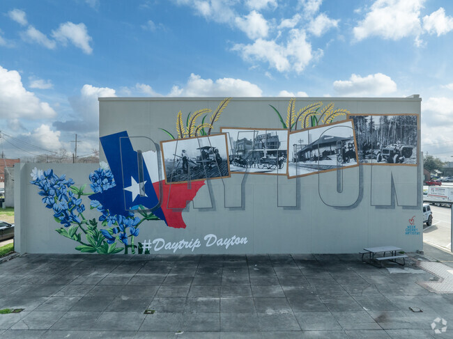 Downtown Dayton displays vibrant murals on its buidlings.