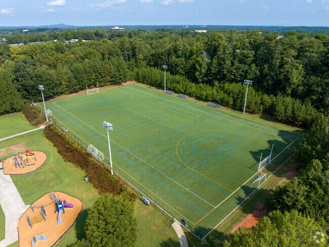 Dunwoody Springs Elementary School also has a large athletic field for lots of activities.