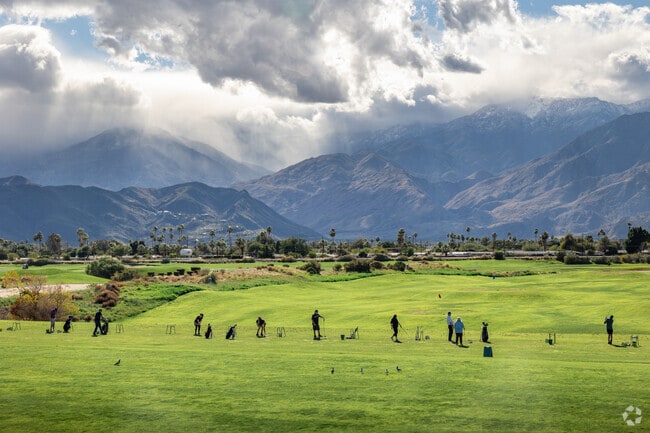 Beautiful mountain views are seen from the Cimarron Golf Course in  Cathedral City.