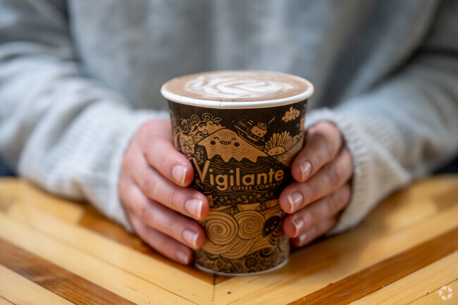 A hot chocolate from Vigilante Coffee in Hyattsville.