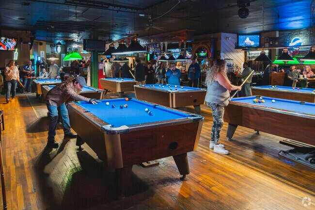 Big Shots Pub is popular with Westwood Historic District sports fans.