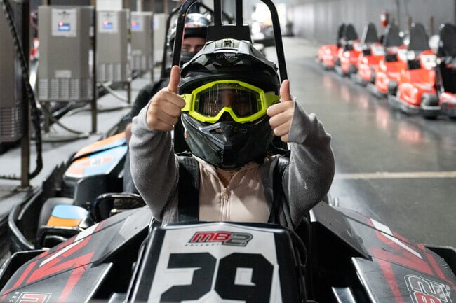 Enjoy a nice race with your friends at the MB2 Raceway in Sylmar.