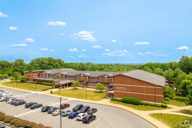 An aerial view of Bethel Springs Elementary School.