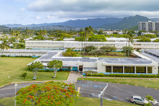 Kailua Intermediate School serves middle school students from its campus in Kailua.