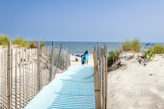 Beach-goers enjoy relaxing days at Hot Dog Beach, a restored public beach in East Quogue.