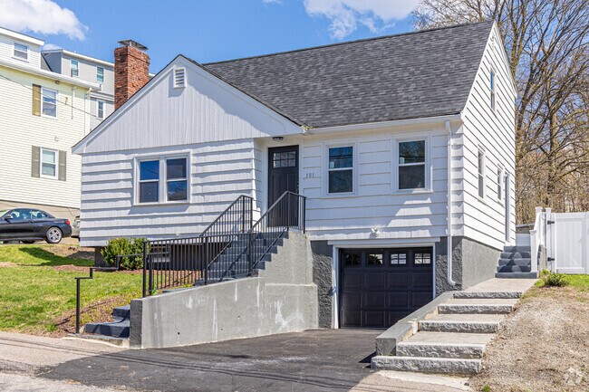 Homes in Watertown include cape cods with fenced yards and driveway space.