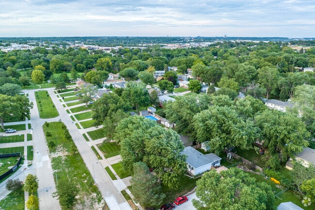 You will find wide roads and several cul-de-sacs in the Mockingbird Hills neighborhood.