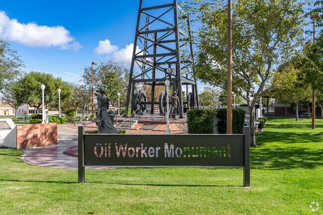 The Oil Worker Monument in Ford City honors petroleum heritage with bronze sculptures.