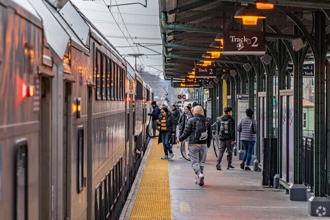 The Red Bank train station can take you to New York City in around an hours travel time.