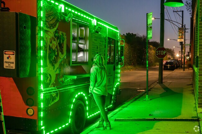 Occasional food trucks are common in the West Graceland neighborhood.