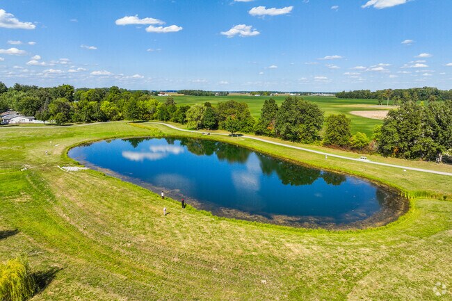 A large lake is located in Archbold Wilson Park in Ossian.