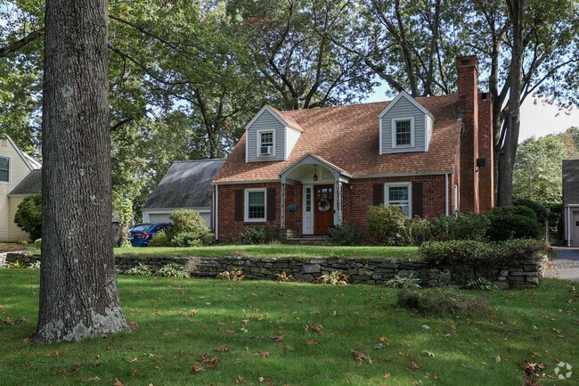 Brick colonials can be found in the neighborhood of Center in Manchester.