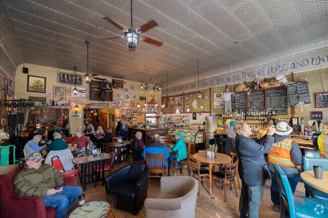 Coma Coffee in Carson City offers a cozy atmosphere with vintage-inspired decor.