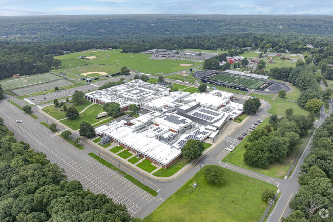 Trumbull High School is located at 72 Strobel Road in Trumbull, CT.