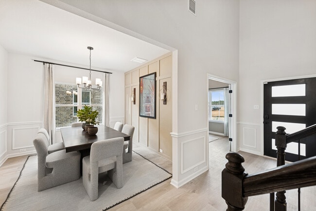 The Princeton II- Foyer, Study and Dining Room