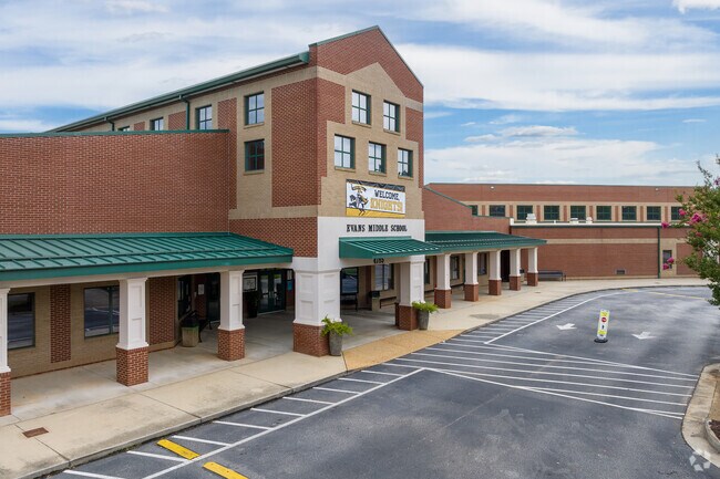 Front of Evans Middle School