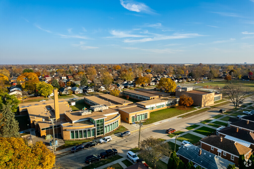 Lindemann Elementary School provides a playground and athletic sports fields.
