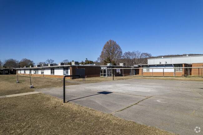 Basketball court at Chapman Middle School in Huntsville Alabama.