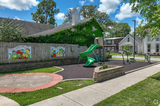 Hartford Hub Community Center offers a brand new park and splash pad.