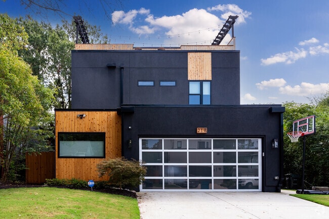 A few modern homes can be found in the Old North Durham neighborhood.