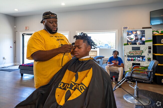 Real Gentleman Barbershop is a local favorite in the Fairgrounds.
