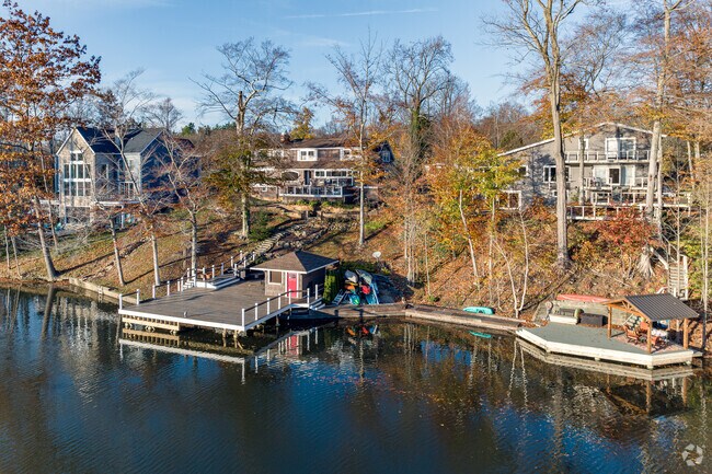 Some Bainbridge homes back to lakes or ponds with private access.