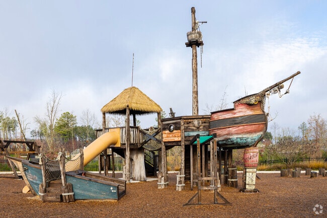Magnolia Green features a pirate ship playground for Moseley children to enjoy.