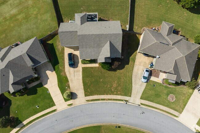 Homes in Lundy Chase features fenced in back yards.