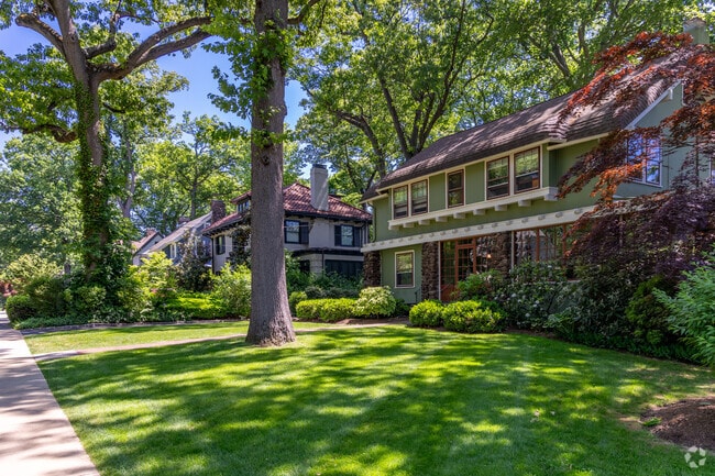 Tree lined streets are a trademark of Maplewood.