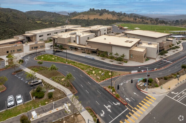 An elevated view of the Double Peak K-8 in San Marcos.