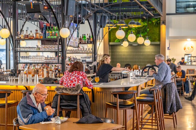 Sit at the 360-degree bar at Southern Market near Mussertown for an after-work drink.