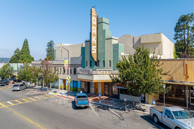The Oaks Theater is a landmark along Solano avenue.